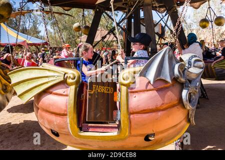 Festival de la Renaissance de l'Arizona et marché artisanal, vol en bateau Banque D'Images