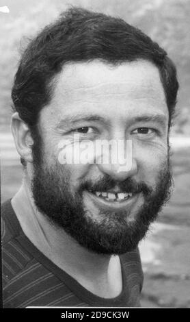 BRABANT ISLAND ANTARCTIC RESCUE LT. CDR. CLIVE WAGHORN. 1985 Banque D'Images