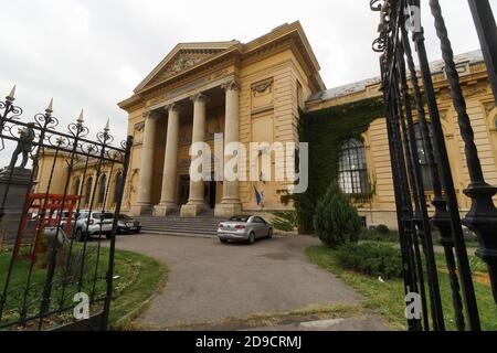 Bucarest, Roumanie - 01 octobre 2020 le Palais de la Faculté de médecine de l'Université de médecine et de pharmacie Carol Davila, à Bucarest. Cet im Banque D'Images