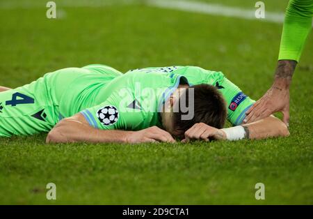 SAINT-PÉTERSBOURG, RUSSIE - NOVEMBRE 04 : Patric de la SS Lazio lors du match du groupe F de la Ligue des champions de l'UEFA entre Zenit Saint-Pétersbourg et la SS Lazio à l'arène Gazprom le 4 novembre 2020 à Saint-Pétersbourg, en Russie. (Photo par MB Media) Banque D'Images