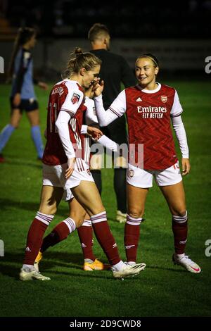 Vivianne Miedema, d'Arsenal, célèbre son but lors du match DE COUPE de la Ligue des femmes de la FA entre Lionesses de Londres et Arsenal à Princes Park, Dartford, le mercredi 4 novembre 2020. (Credit: Tom West | MI News) Credit: MI News & Sport /Alay Live News Banque D'Images