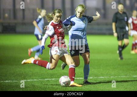 Dartford, Royaume-Uni. 1er novembre 2020. Jill Roord (Arsenal) contrôle le ballon lors du match de la Super League Cup de la FA féminine entre London City et Arsenal à Princes Park à Dartford. FEDERICO GUERRA MARANESI/SPP crédit: SPP Sport Press photo. /Alamy Live News Banque D'Images