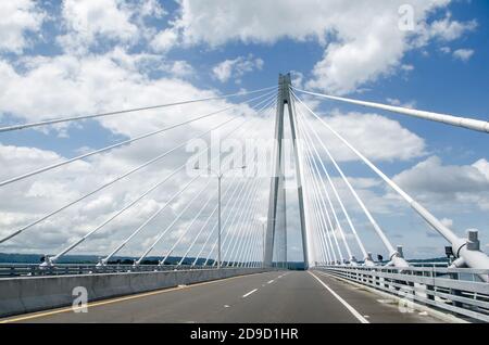 Troisième pont sur le canal de Panama du côté des Caraïbes Du Panama Banque D'Images