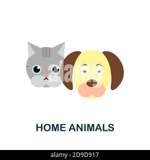 Accueil animaux. Icône monochrome simple Home Animals pour les modèles, la conception Web et les infographies Illustration de Vecteur