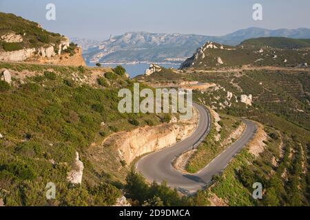 Géographie / Voyage, France, la Ciotat, route de Crétes de cassis à la Ciotat, droits-supplémentaires-décharge-Info-non-disponible Banque D'Images