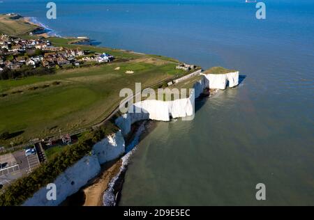 Photographie aérienne de Kingsgate Bay, Broadescaliers Kent Banque D'Images