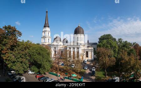 Odessa, Ukraine - 09.09.2018. Cathédrale orthodoxe d'Odessa de la Transfiguration des sauveurs en Ukraine, Europe Banque D'Images