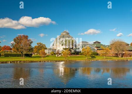 Belle Isle, Dertrait, Michigan, États-Unis avec feuillage d'automne. Banque D'Images