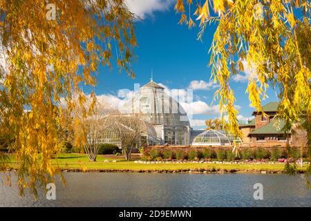 Belle Isle, Dertrait, Michigan, États-Unis avec feuillage d'automne. Banque D'Images