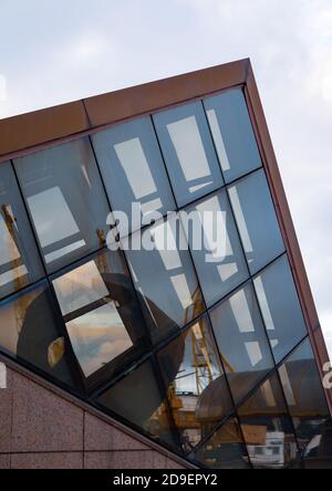 Odessa, Ukraine - 10 septembre 2018 : vue sur l'hôtel Odessa dans le port de la mer des passagers à la mer Noire. Fragment du bâtiment Banque D'Images