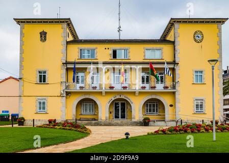 Bâtiment de l'hôtel de ville. Comme Pontes de García Rodríguez, la Coruña, Galice, Espagne, Europe Banque D'Images