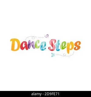 logo des marches de danse pour les enfants Illustration de Vecteur