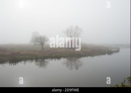 Rivière Liwiec à LIW, voïvodie de Masovie, Pologne Banque D'Images