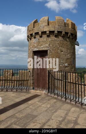 Broadway Tower et Deer Park dans les Cotswolds, Worcestershire Banque D'Images