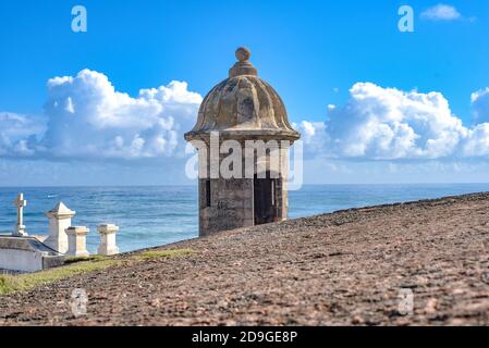 Castillo San Felipe del Morro, une forteresse de Porto Rico Banque D'Images