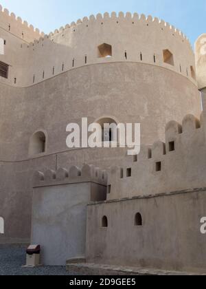 Château d'Al Hazm, Al Batinah, AR Rustaq, Oman Banque D'Images