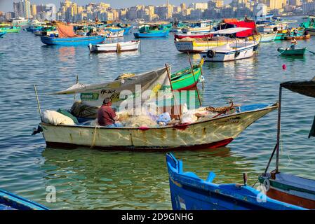 Port de l'est, Alexandrie prise @Alexandria, Egypte Banque D'Images