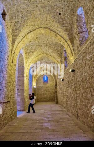 La Citadelle de Qaitrava à Alexandrie est considérée comme l'une des plus importantes places fortes défensives, non seulement en Egypte, mais aussi le long de la Méditerranée S. Banque D'Images