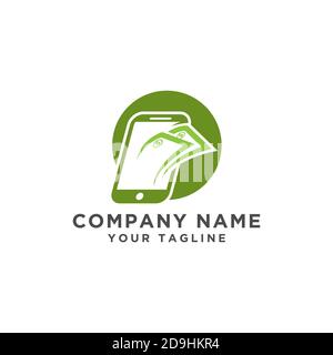 Logo de paiement mobile moderne - Mobile Money Symbol.EPS 10 Illustration de Vecteur