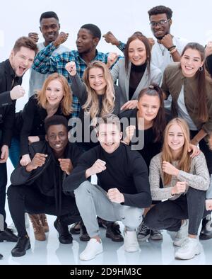 groupe de jeunes heureux debout ensemble. Banque D'Images