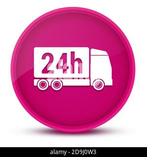 Livraison luxueuse rose brillant bouton rond illustration abstraite Banque D'Images