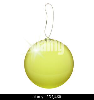 Sapin de Noël vectoriel boule rouge transparente Illustration de Vecteur