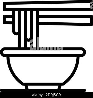 Restaurant spaghetti icône. Outline restaurant spaghetti vecteur icône pour la conception de sites Web isolé sur fond blanc Illustration de Vecteur