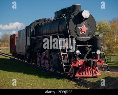 Vieille locomotive Banque D'Images