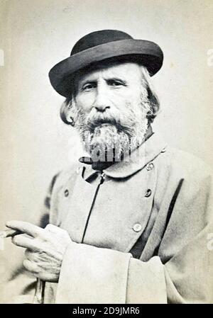 GIUSEPPE GARIBALDI (1807-1882) patriote et soldat italien Banque D'Images