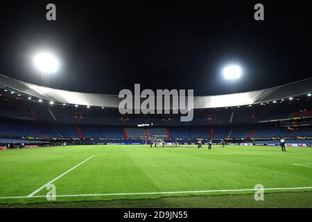 Vue générale lors du match de football de l'UEFA Europa League, Group Stage, Group K entre Feyenoord et CSKA Moskva le 5 novembre 2020 à de Kuip sta P. Banque D'Images