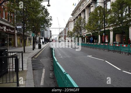 Oxford Street, Londres, Royaume-Uni. 6 novembre 2020. Verrouillage 2. Rues calmes dans le West End de Londres. Crédit : Matthew Chattle/Alay Live News Banque D'Images