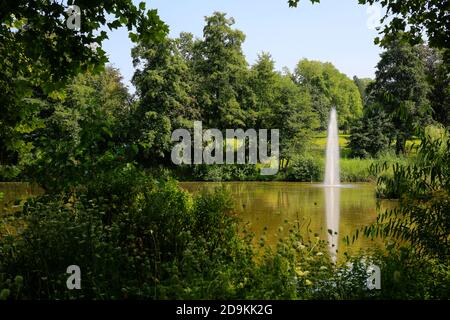 Essen, Rhénanie-du-Nord-Westphalie, région de la Ruhr, Allemagne, parc, ici le Kray Volksgarten, photographié à l'occasion de la Essen 2017 capitale verte de l'Europe. Banque D'Images