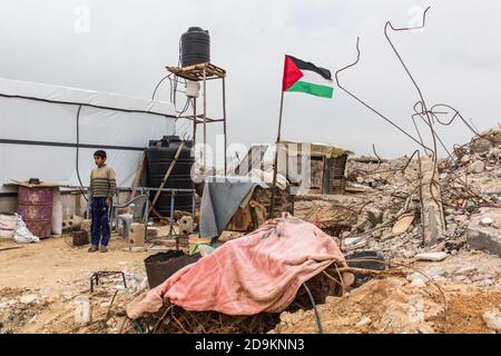 Le camp de Khan Younis est un camp de réfugiés palestiniens dans le gouvernorat de Khan Yunis Banque D'Images
