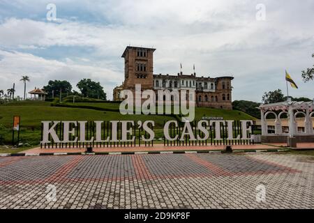 Le château de Kellie (parfois aussi appelé la folie de Kellie) est un château situé à Batu Gajah, dans le district de Kinta, à Perak, en Malaisie. Banque D'Images