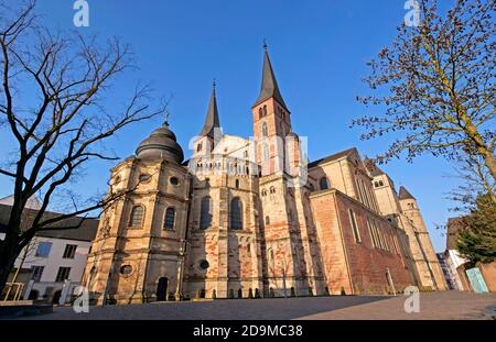 Haute cathédrale Saint-Pierre à Trèves, Rhénanie-Palatinat, Allemagne Banque D'Images