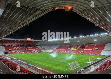 Une vue générale du stade de lumière avant le Sky Bet League un match entre Sunderland et Ipswich Town Banque D'Images