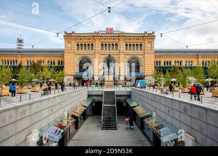 Hanovre, Basse-Saxe, Allemagne, gare centrale de Hanovre. Banque D'Images