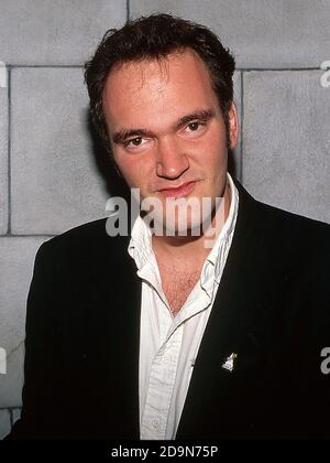 Quention Tarantino fait la promotion de son film Pulp Fiction aux Blakes Hôtel à Kensington, Londres 1994 Banque D'Images