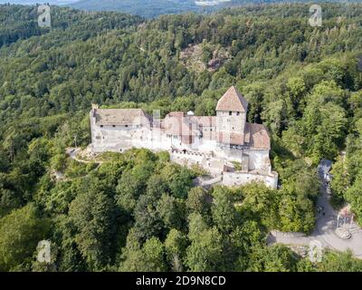 Stein am Rhein, Suisse - juillet 21.2019 : le château médiéval de fort Hohenklingen sur la colline de Stein am Rhein, construit en 1225. C'est une hérita suisse Banque D'Images