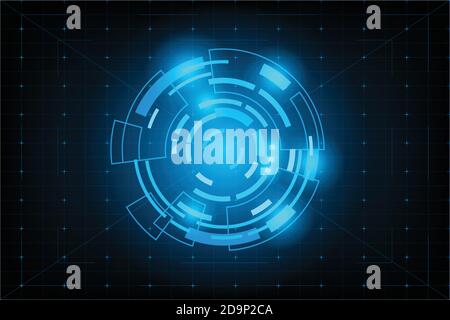 Arrière-plan abstrait futuriste .futur thème concept arrière-plan.Tableau de bord de données,graphique,Panel digital concept.vector et l'illustration Illustration de Vecteur
