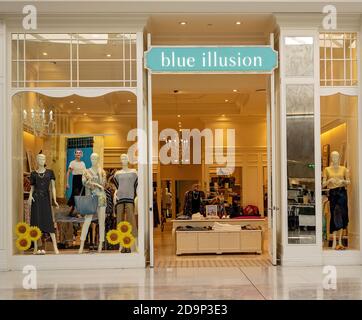 Brisbane, Queensland, Australie - 25 septembre 2019 : boutique Blue illusion dans le centre commercial Westfield Banque D'Images