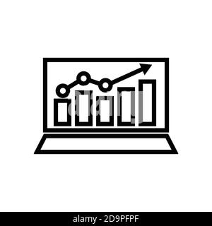 Icône Business Analyst. Flèche vers le haut. Icône Business. Vecteur de modèle de conception Illustration de Vecteur