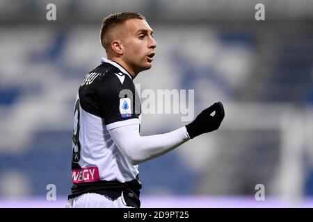 Reggio Emilia, Italie - 06 novembre 2020 : Gerard Deulofeu de Udinese Calcio gestes pendant la série UN match de football entre les États-Unis Sassuolo et Udinese Calcio. Le match s'est terminé par 0-0 ficelage. Credit: Nicolò Campo/Alay Live News Banque D'Images