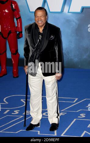 18 décembre 2019 - Londres, Angleterre, Royaume-Uni - Star Wars: The Rise of Skywalker UK Premiere, Cineworld, Leicester Square photos: Billy Dee Williams Banque D'Images