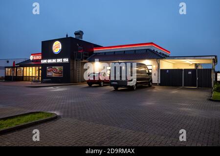 Restaurant de restauration rapide Burger King à Cuxhaven, Allemagne. Banque D'Images