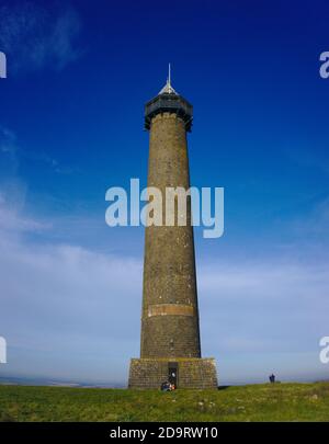 Monument commémorant la bataille de Waterloo sur Peniel Heugh près de Jedburgh, Roxburghshire, Scottish Borders, Royaume-Uni. Banque D'Images