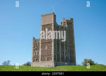 Le château d'Orford du XIIe siècle à Suffolk, Royaume-Uni Banque D'Images