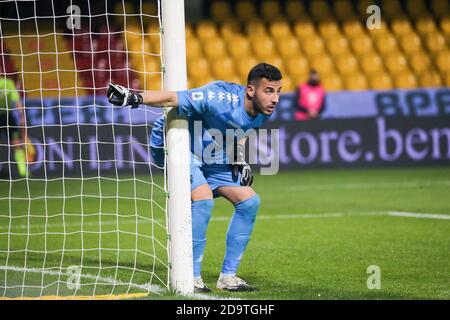 Benevento, Campanie, Italie. 7 novembre 2020. Pendant le match de football italien Serie A FC Benevento vs AC Spezia le 07 novembre 2020 au stade Vigorito à Benevento.in photo: Lorenzo MontipËœ - Benevento crédit: Fabio Sasso/ZUMA Wire/Alamy Live News Banque D'Images