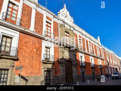 Puebla est la capitale et la plus grande ville de l'État de Puebla, au Mexique, et la deuxième plus grande ville du Mexique colonial et le plus riche diocèse catholique Banque D'Images