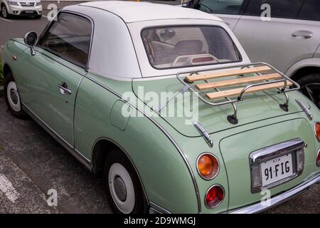 1991 Nissan Figaro japonais cabriolet petite voiture fabriquée en 1991, un peu plus de 20 000 voitures ont été fabriquées, Sydney, Australie Banque D'Images